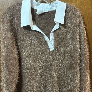 K GLAM (Size 3X Grande) Brown Faux Fur Dress - Worn Once - Very Pretty